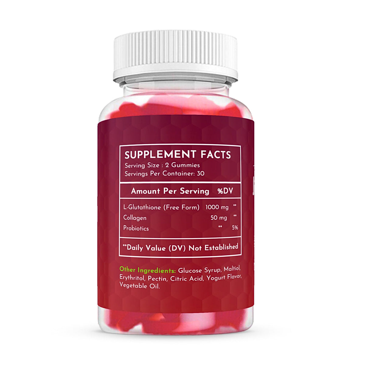 2 Pack Glutathione Gummies - with Marine Collagen - 1050mg per Serving - Antioxidant Support