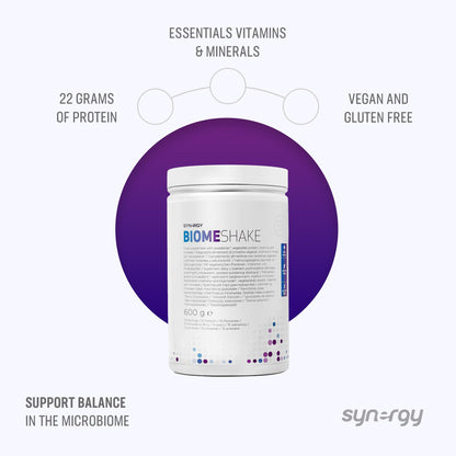 Synergy Worldwide Biome Shake 600 g - 22g Protein Powder Supplement - High in nutrients, Vitamins and Minerals