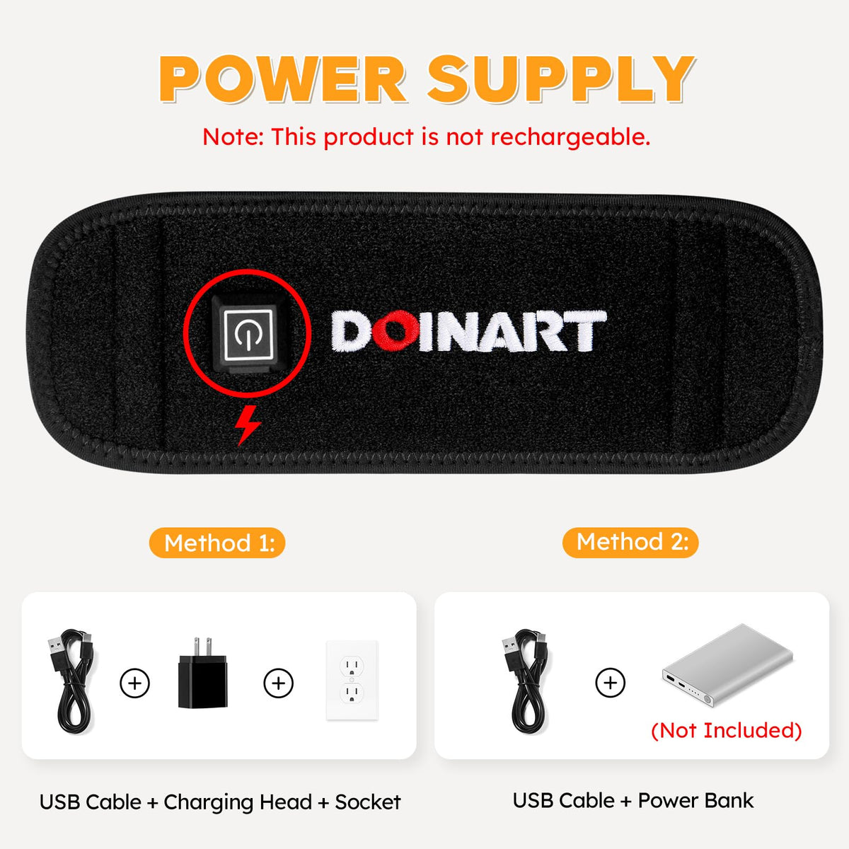 Doinart Red Light Therapy Belt for Neck, Portable Near Infrared Light Therapy for Face
