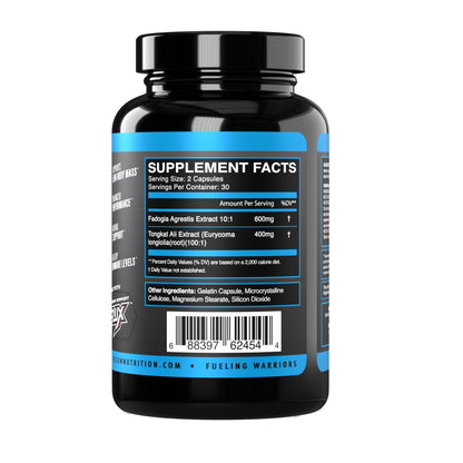 eFlow Nutrition Fadogia Agrestic + Tongkat Ali - [2-in-1] Natural Performance Supplement