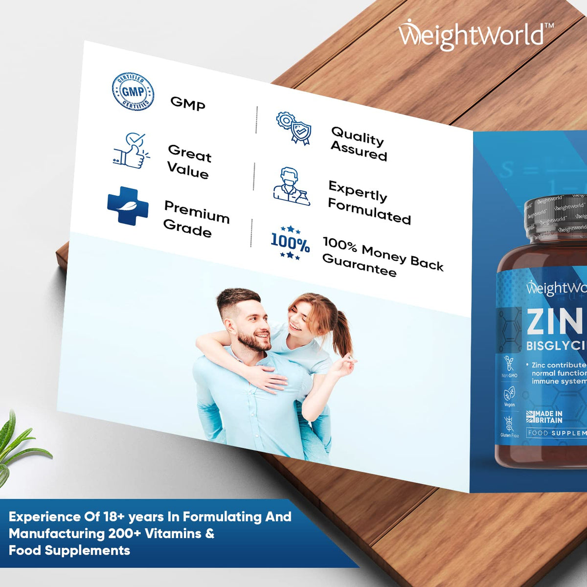 High Strength Zinc Tablets 50mg - 400 Vegan Zinc Bisglycinate Tablets 6+ Months