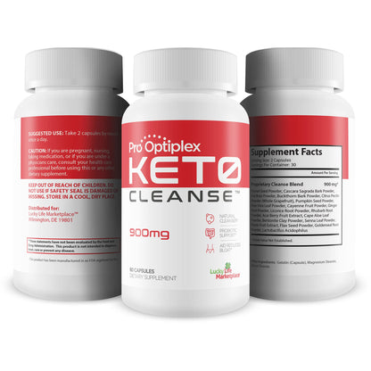 Pro Optiplex Keto Cleanse - Cleanse & Detox Naturally - Herbal Keto Cleanse with Probiotic