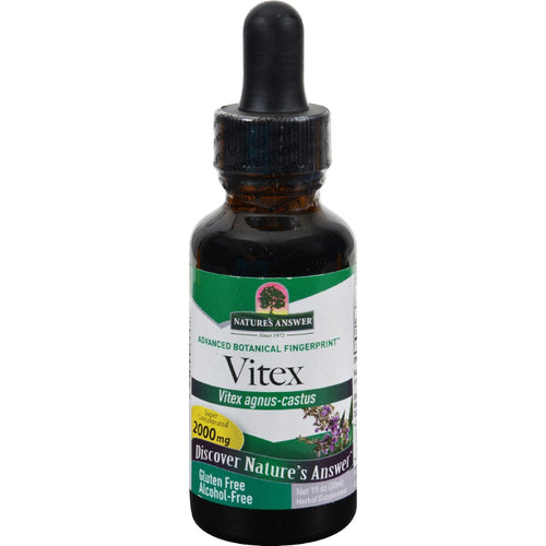 Nature's Answer Vitex Berry Alcohol Free 1 Ounce ( 2 Pack ) | Support Female Hormonal Balance