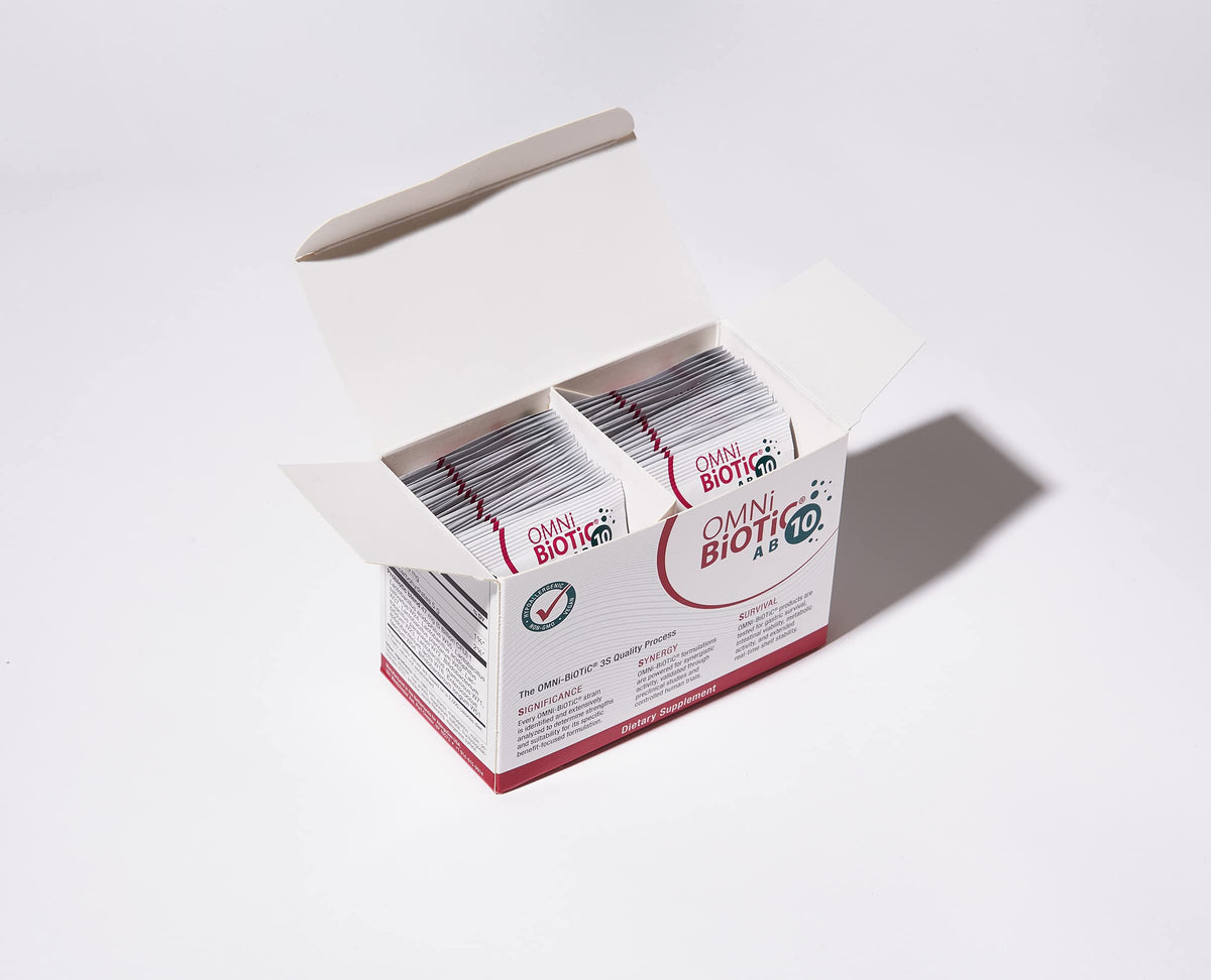 OMNi BiOTiC AB 10 - Clinically Tested Restorative Probiotic - Supports & Restores Gut Flora & Digestion