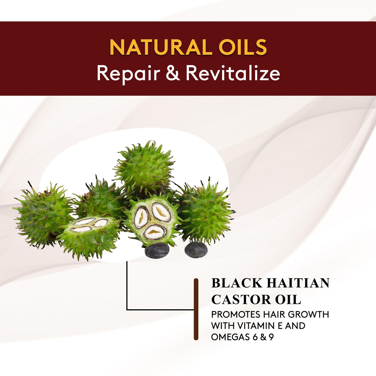 OKAY Pure Naturals Black Haitian Castor Oil - Castor Oil for Hair Growth for Men & Women, Moisture for Skin, Scalp, Eyelashes, Eyebrows - 4 oz Glass Bottle (Pack of 2)