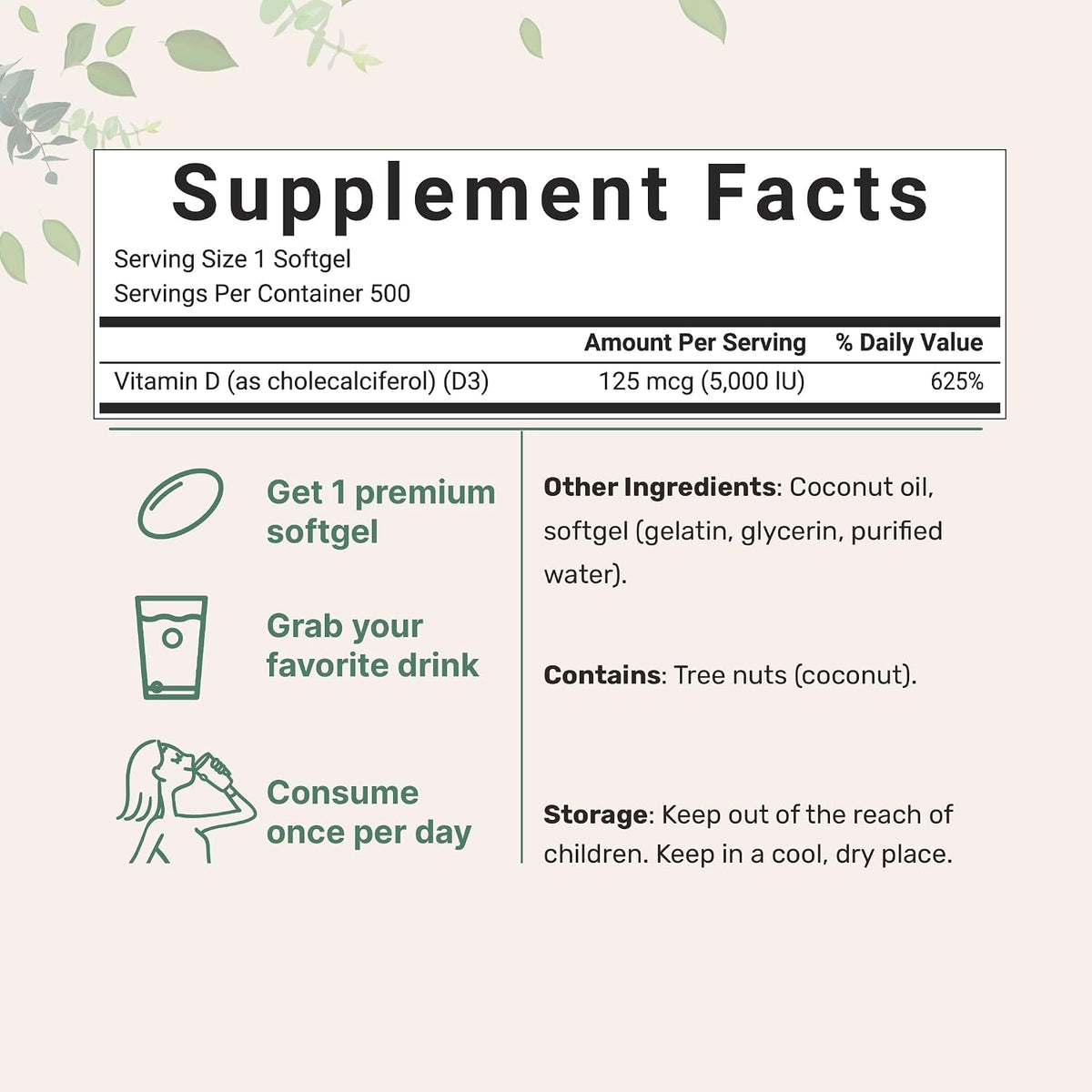 Micro Ingredients Super Vitamin K Complex (K2 MK7 + MK4 & K1) & Vitamin D3 5,000 IU Bundle Pack - Easily Absorbed K Vitamins, Active Menaquinone Complex - Vitamin D as Cholecalciferol