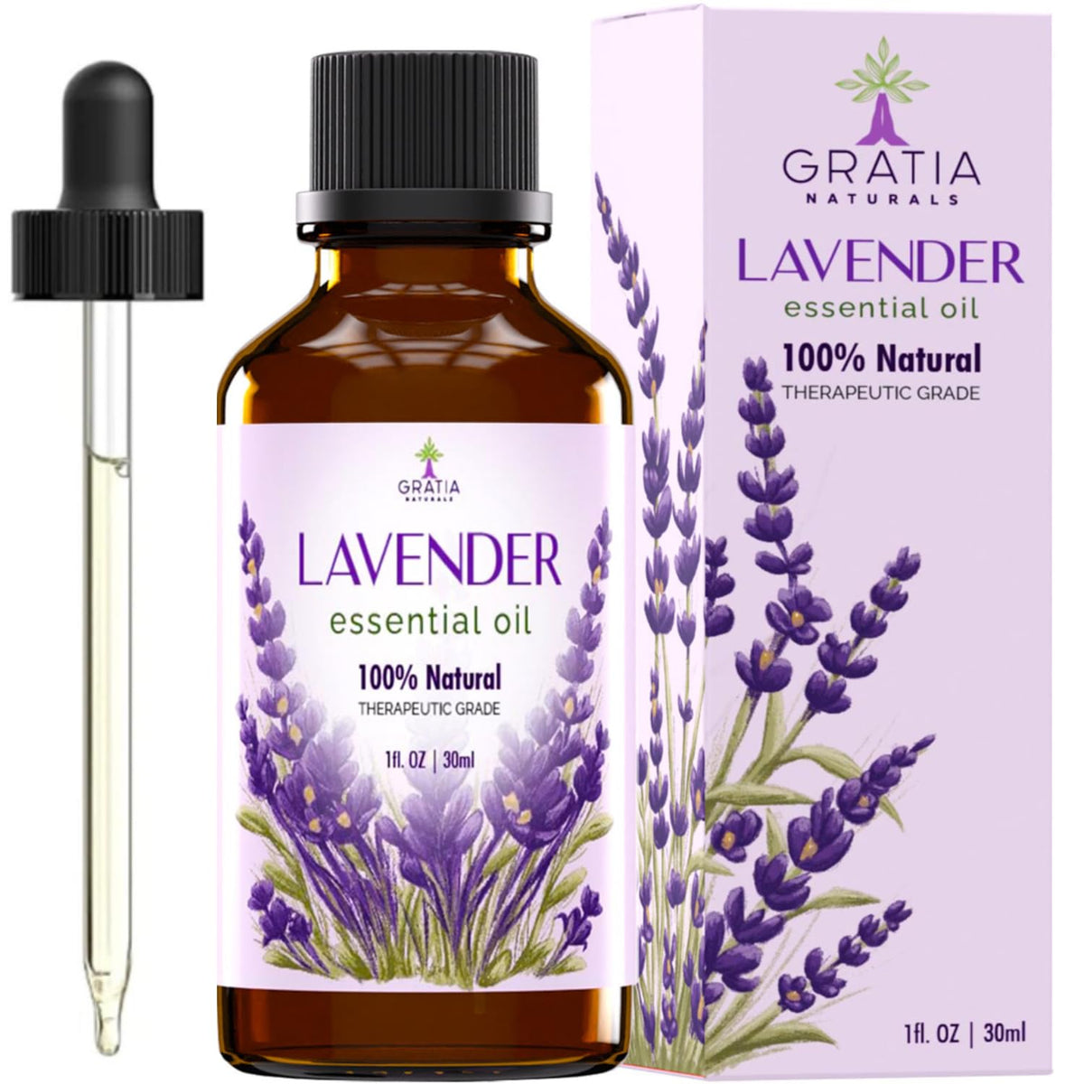 Gratia Naturals Lavender Essential Oil - 100% Pure and Natural …