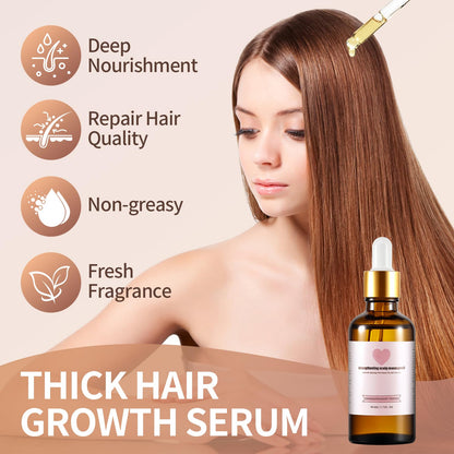 Beauty Hair Oil for Women - Natural Hair Growth Oil, Soothes Scalp & Reduces Dandruff, Strengthens Thin Hair for Voluminous Shine.