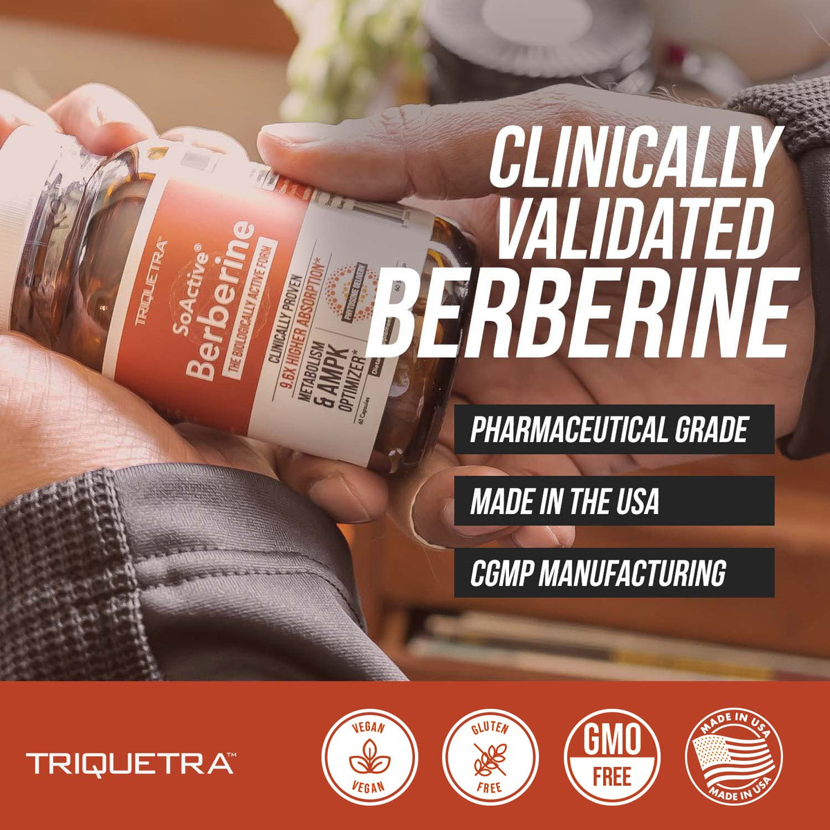 SoActive Berberine 550mg: 9.6X Higher Absorption