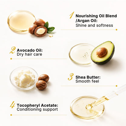Karseell Moroccan Argan Oil for Hair Healing Cold Pressed Weightless Argan Oil Hair Serum for Dry Damaged Hair 50ml