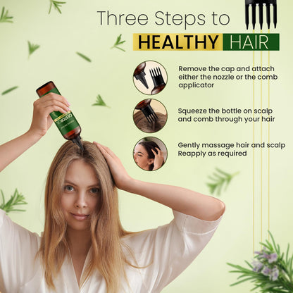 Natural Riches Castor Oil with Rosemary, 8 fl oz - Organic Blend for Thicker, Fuller Hair Growth - Premium Grade Hair Treatment.