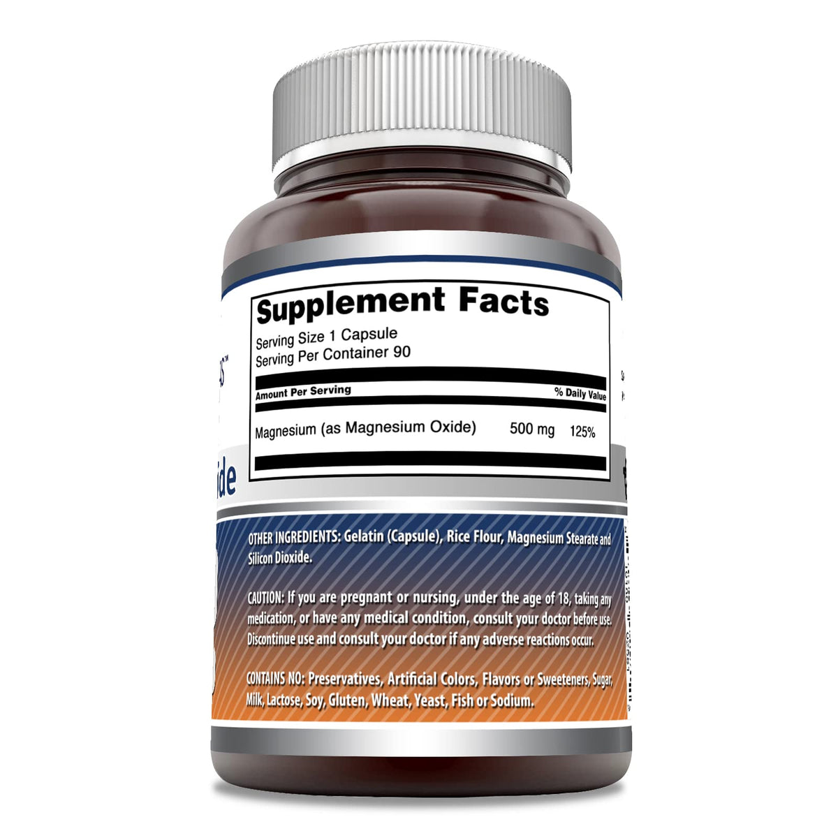 Amazing Formulas Magnesium Oxide Supplement - 500 Mg per Serving - 90 Capsules - Non-GMO - Gluten-Free - Made in USA