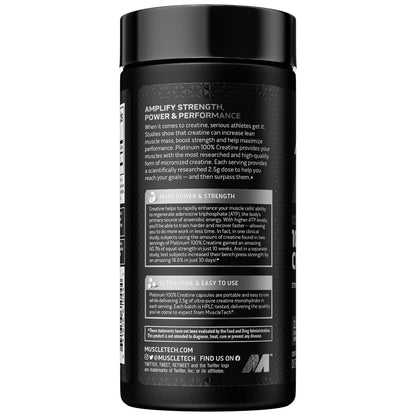 MuscleTech Platinum 100% Creatine Pills - Creatine Monohydrate Pill - Muscle Recovery