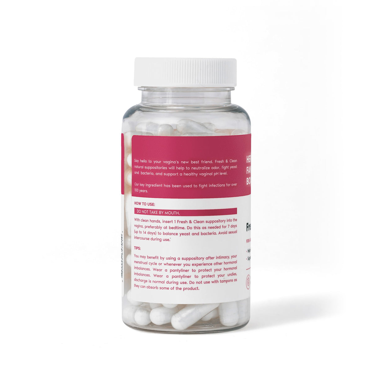 Her Fantasy Box - Fresh & Clean pH Restore Vaginal Suppositories - Natural Vaginal Health Support
