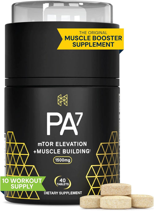 HPN PA(7) Phosphatidic Acid Muscle Builder Top Natural Muscle Builder - Boost mTOR - Build Mass and Strength from Your Workout - 10 Day Supply - Mediator phosphatidic acid with L-leucine supports protein synthesis, lean muscle and strength from training