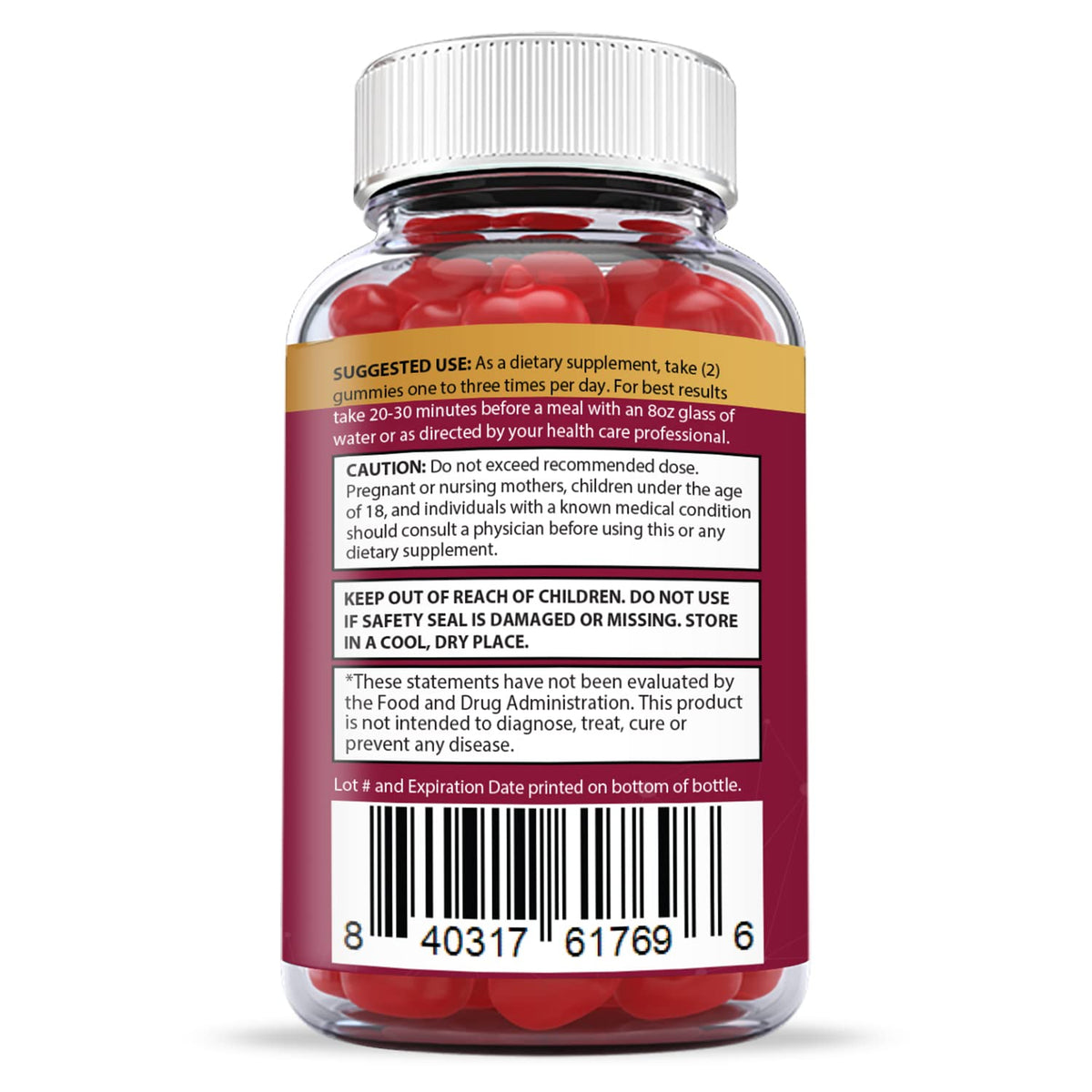 Justified Laboratories (10 Pack) Great Results Keto ACV Gummies 1000MG