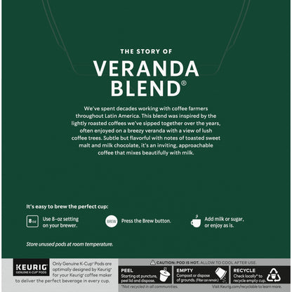 Starbucks Veranda Blend Coffee K-Cups,4/24 Pack-96 K-Cups