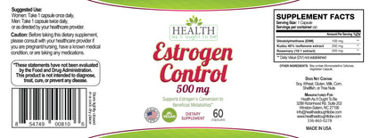 Health As It Ought To Be Estrogen Control Supplement - Physician Formulated Blend