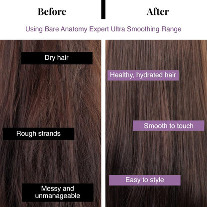 Bare Anatomy Ultra Smoothing Hair Serum Powered By Carbohydrate Complex & Niacinamide - Serum for Smooth & Shiny Hair - For Dry & Frizzy Hair - Women & Men - 100 ml