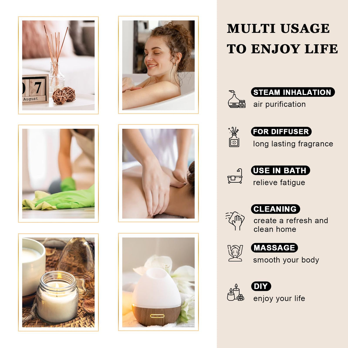 EUQEE Manuka Essential Oil 118ml Large Capacity Pure Manuka Oil with Glass Dropper for Skin