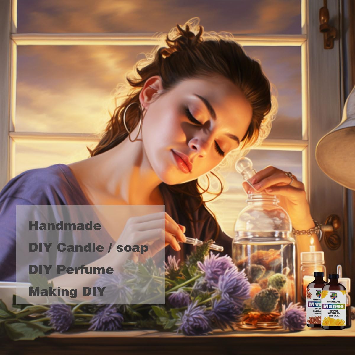 Honeysuckle Essential Oil 4 Fl Oz 120Ml - Honeysuckle Oil for Diffuser,Cleaning,Massage,Yoga