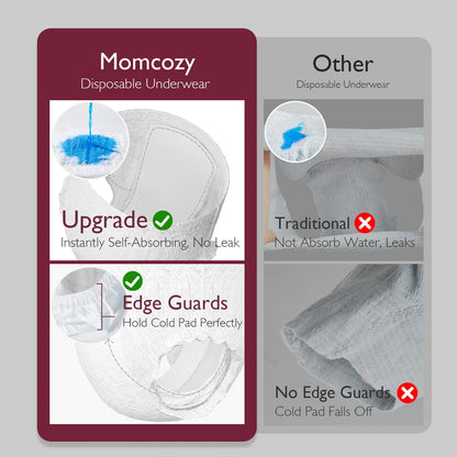 Momcozy Postpartum Recovery Essentials Kit, Labor Delivery Mom Care Kit, Self-Absorbent Disposable