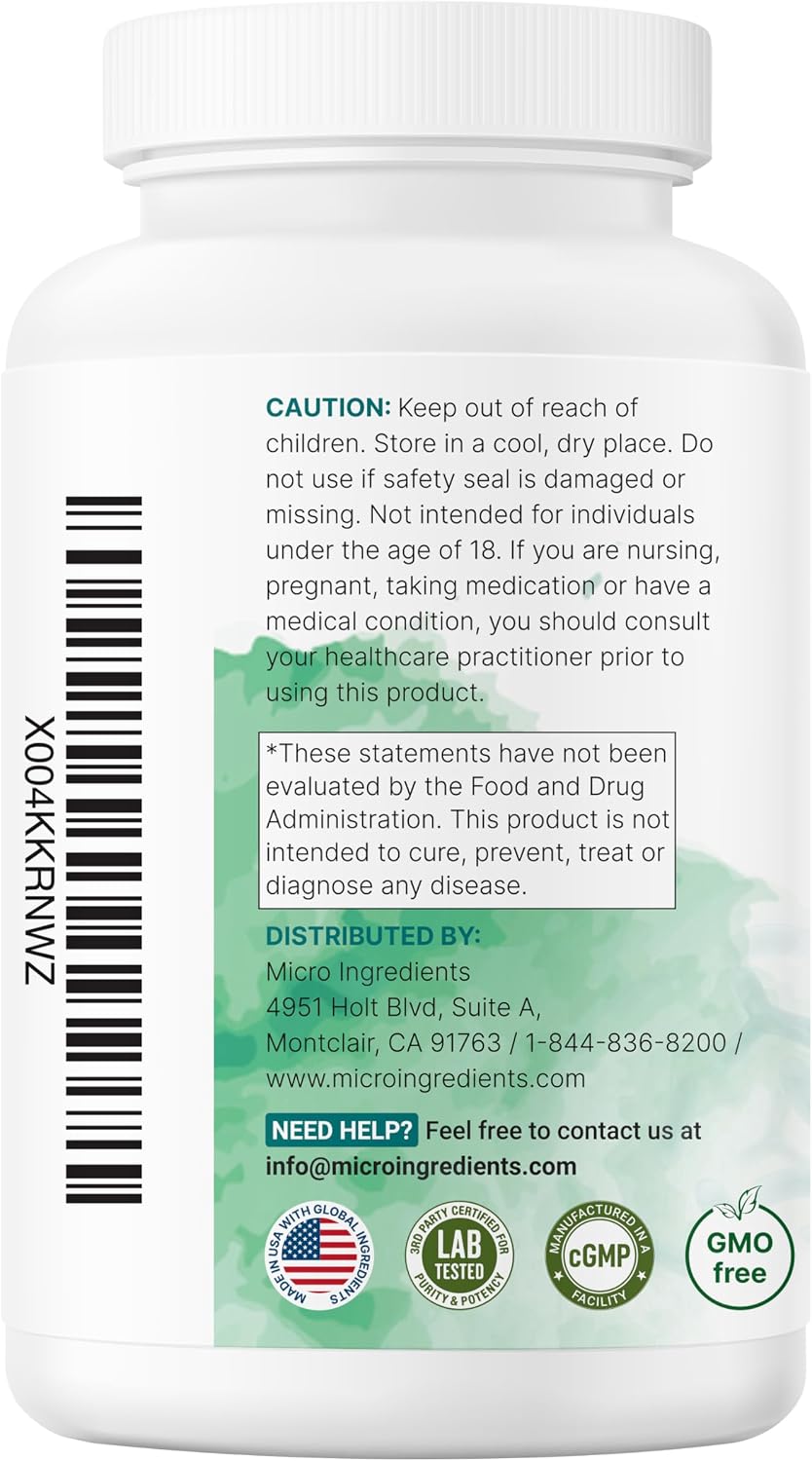 Micro Ingredients Super Enzymes with Prebiotics & Probiotics, 240 Veggie Capsules - Digestive Enzymes for Women & Men - Probiotic, Bromelain, Psyllium Husk & More - Immune & Gut Health Support*