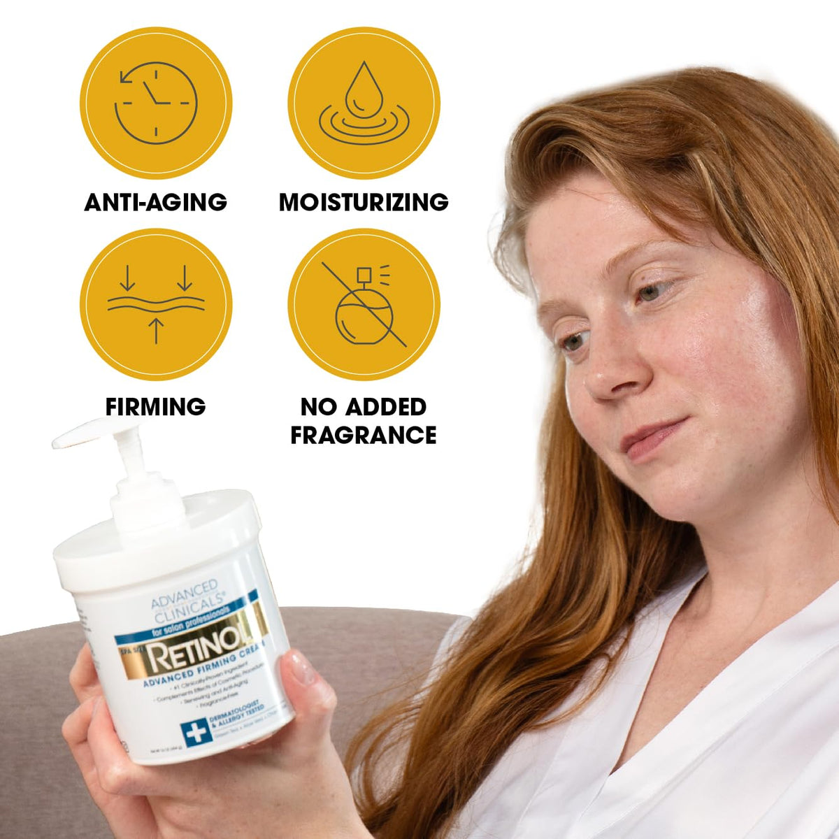 Advanced Clinicals Retinol Body Butter Lotion Moisturizer Face Lotion & Body Cream