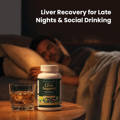 ‌Liver Protector – Liver Support Supplement with Milk Thistle, NAC & Turmeric - Helps with Digestive Comfort, Gluten-Free & Vegan Capsules (60 Count)‌