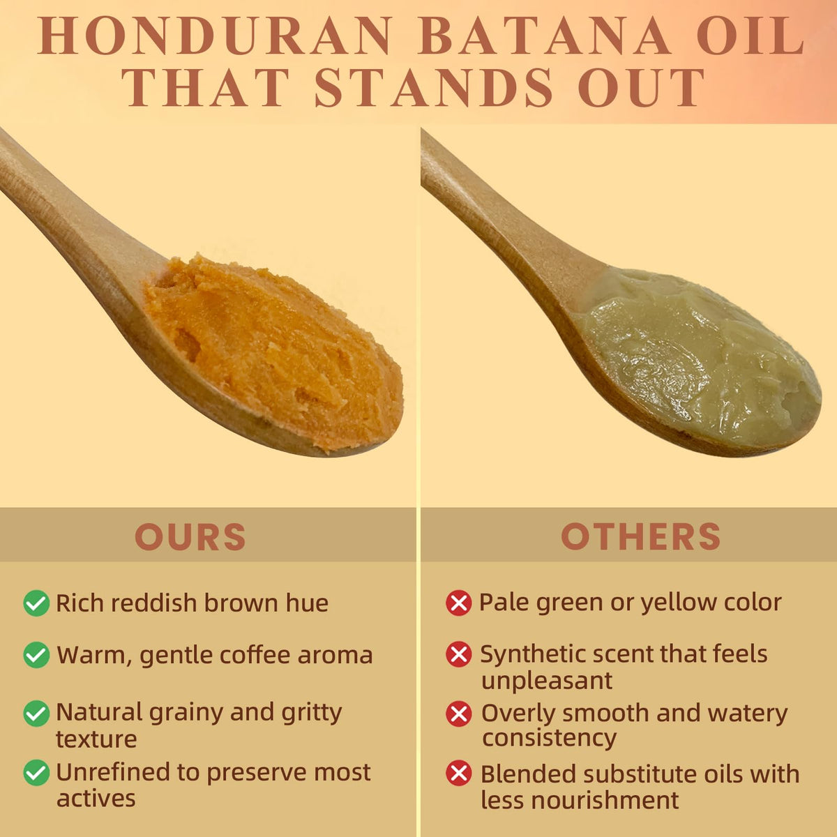 100% Raw Batana Oil for Hair Growth from Honduras for Dry, Damaged & Thinning Hair, Natural Hair Oil for Frizz, Split Ends, Deep Nourishment for Curly & Chemically Treated Hair, No Added Fragrance