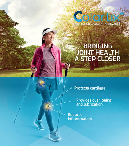 New: Colartix Collagen - 120 Capsules - Joint Specific Type II Collagen from Cartilage