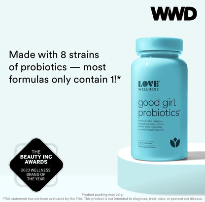 Love Wellness Flora Power & Good Girl Probiotics - Vaginal Suppositories & Prebiotics for Women