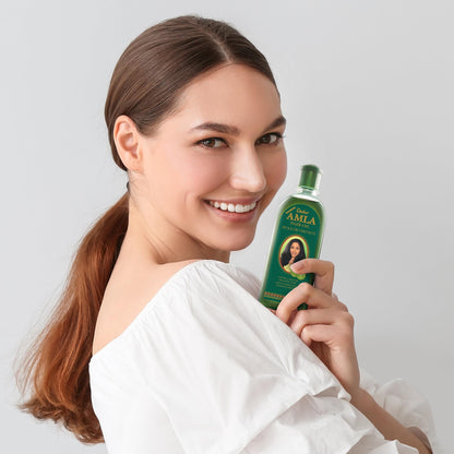 Dabur Amla Hair Oil - Nourishing Herbal Oil with Pure Amla and Botanical Extracts for Healthy, Moisturized Scalp, Strong, Shiny Hair - Ayurvedic Strengthen Roots for Men & Women - 500 ml (Pack of 3)