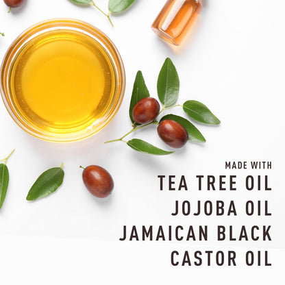 Bevel Essentials 3-in-1 Hair & Scalp Styling Oil for Curly Hair with Tea Tree Oil, Jojoba Oil, and Jamaican Black Castor Oil, 3.4 fl oz (Packaging May Vary)