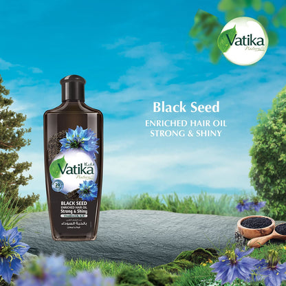 Vatika Naturals Dabur Black Seed Hair Oil - Strengthening Serum, 300ml