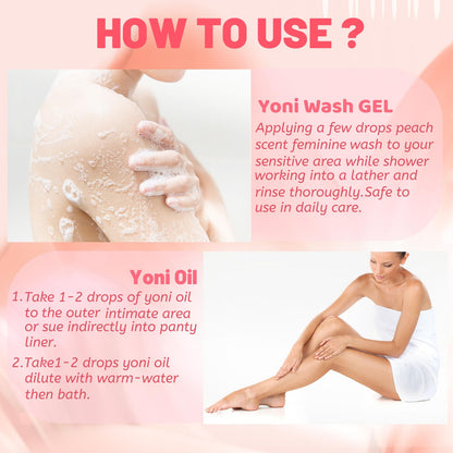 Yoni Wash Yoni Oil Yoni Bar Soap for Women ph Balance, Feminine Wash for Women Remove Odor