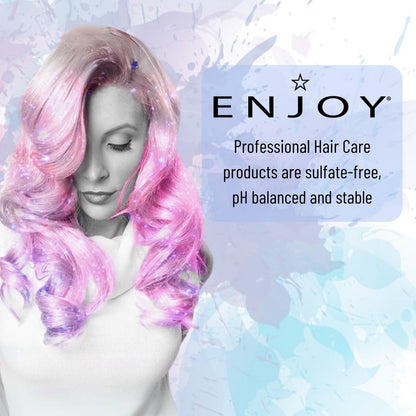Enjoy Intensive Hair & Skin Treatment Oil, Jojoba & Macadamia Infused Strengthening Formula for Dry, Coarse, or Damaged Hair, Frizz Control & Shine Enhancer, 3.4 Fl Oz