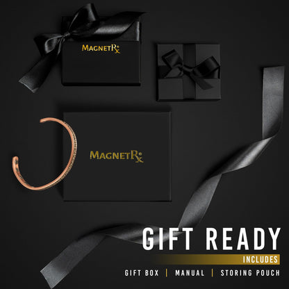 MagnetRX Women's Copper Bracelet - Effective 99.9% Pure Copper Magnetic Therapy Bracelets