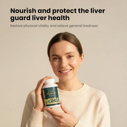 ‌Liver Protector – Liver Support Supplement with Milk Thistle, NAC & Turmeric - Helps with Digestive Comfort, Gluten-Free & Vegan Capsules (60 Count)‌