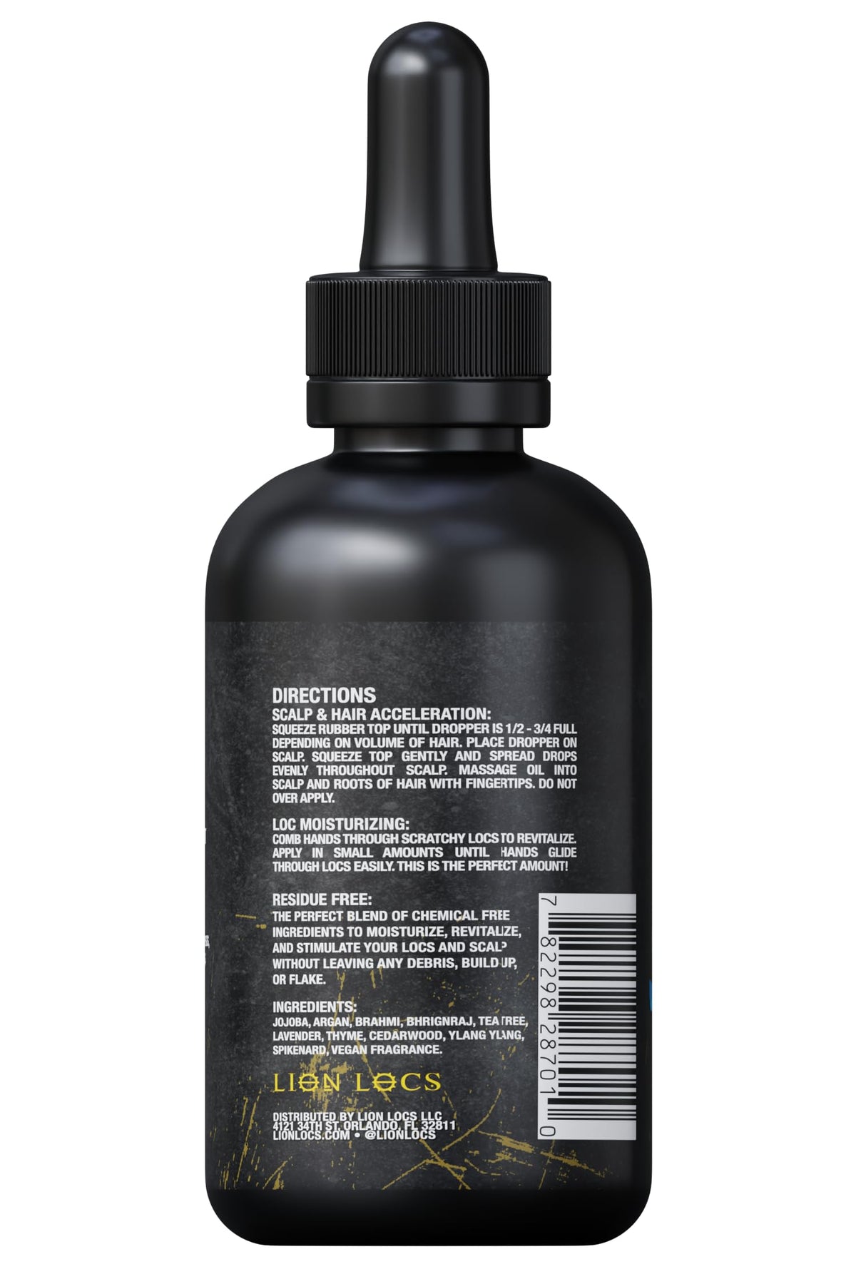 Lion Locs Growth & Scalp Oil for Locs, Braids & Natural Hair - Promotes Healthy Growth, Hydration & Scalp Comfort - Lightweight, Vegan (4oz)