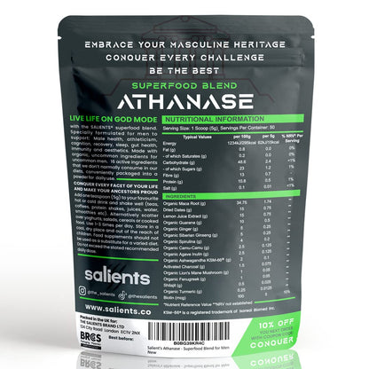 SALIENTS ATHANASE - Men's Super Greens Powder - Superfood Powder Blend