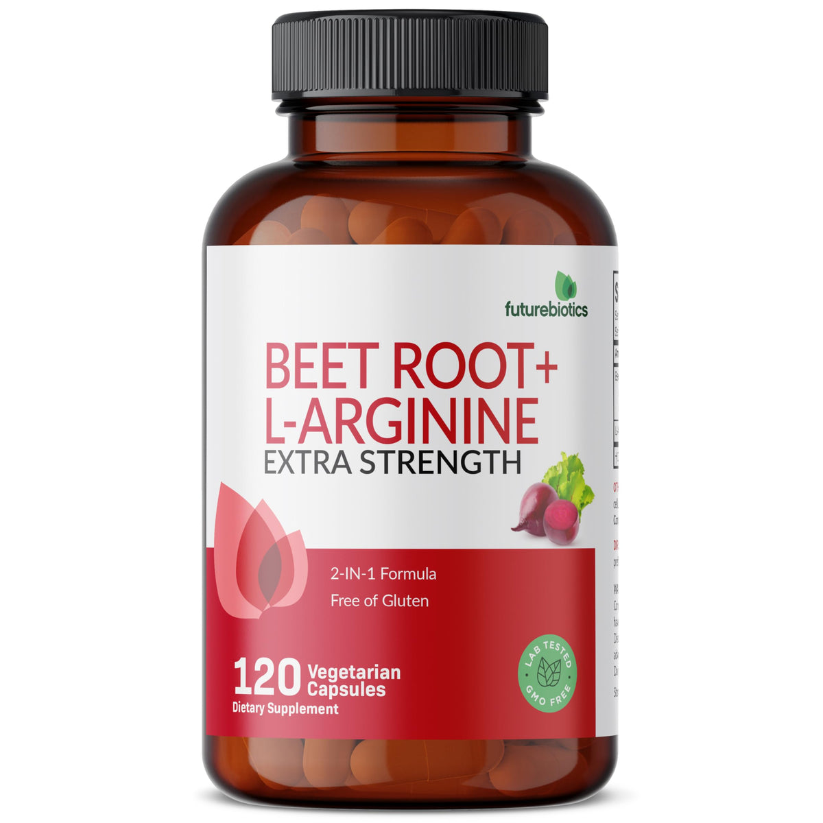 Futurebiotics Beet Root + L-Arginine, Non-GMO, 120 Vegetarian Capsules