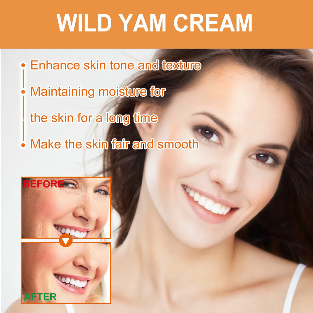 Wild Yam Cream, Women's Nature Yam Cream, Promoting Perimenopause & Menopause,Support All Skin Types