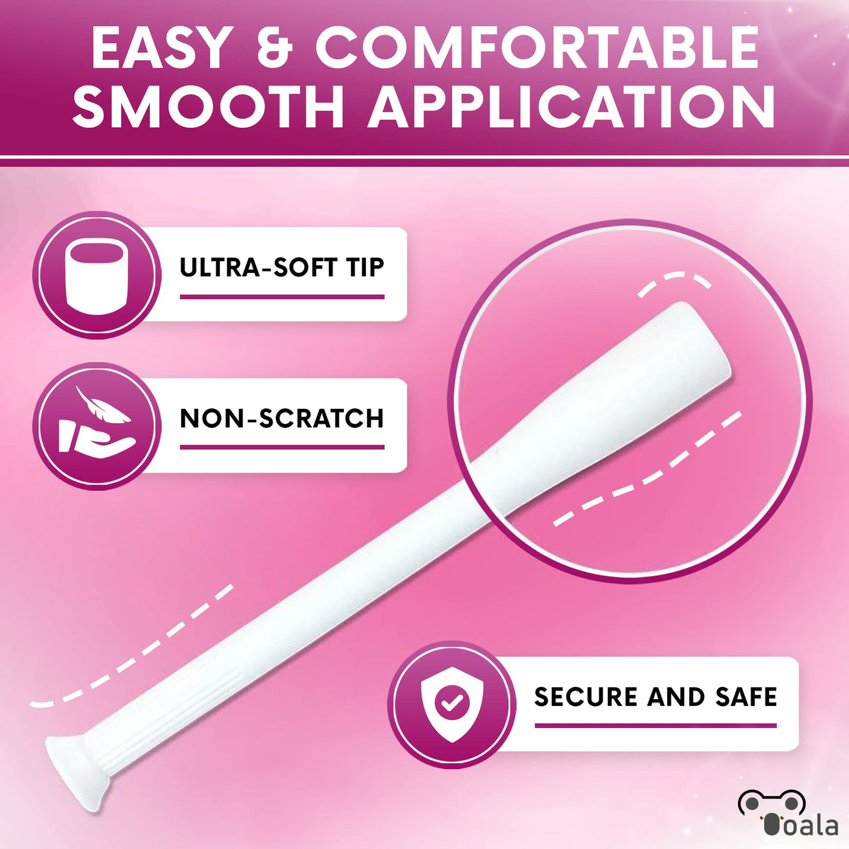 Ooala Disposable Vaginal Suppository Applicators (30-Pack) - Fits Most Brands, Pills, Tablets and Boric Acid