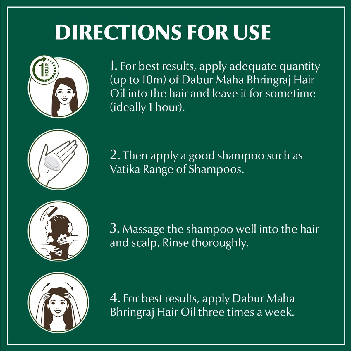 Dabur Maha Bhringraj Herbal Ayurvedic Hair Oil - Infused with Bhringraj Oil for Scalp Nourishment, Soft and Manageable Strands - Oils for Hair and Scalp Massage - 200ML (6.76 fl oz)