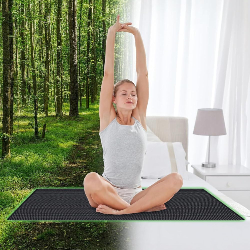 LDDJIOD Grounding Mat for Bed with 2 Grounding Cords, Conductive Grounding Sheet