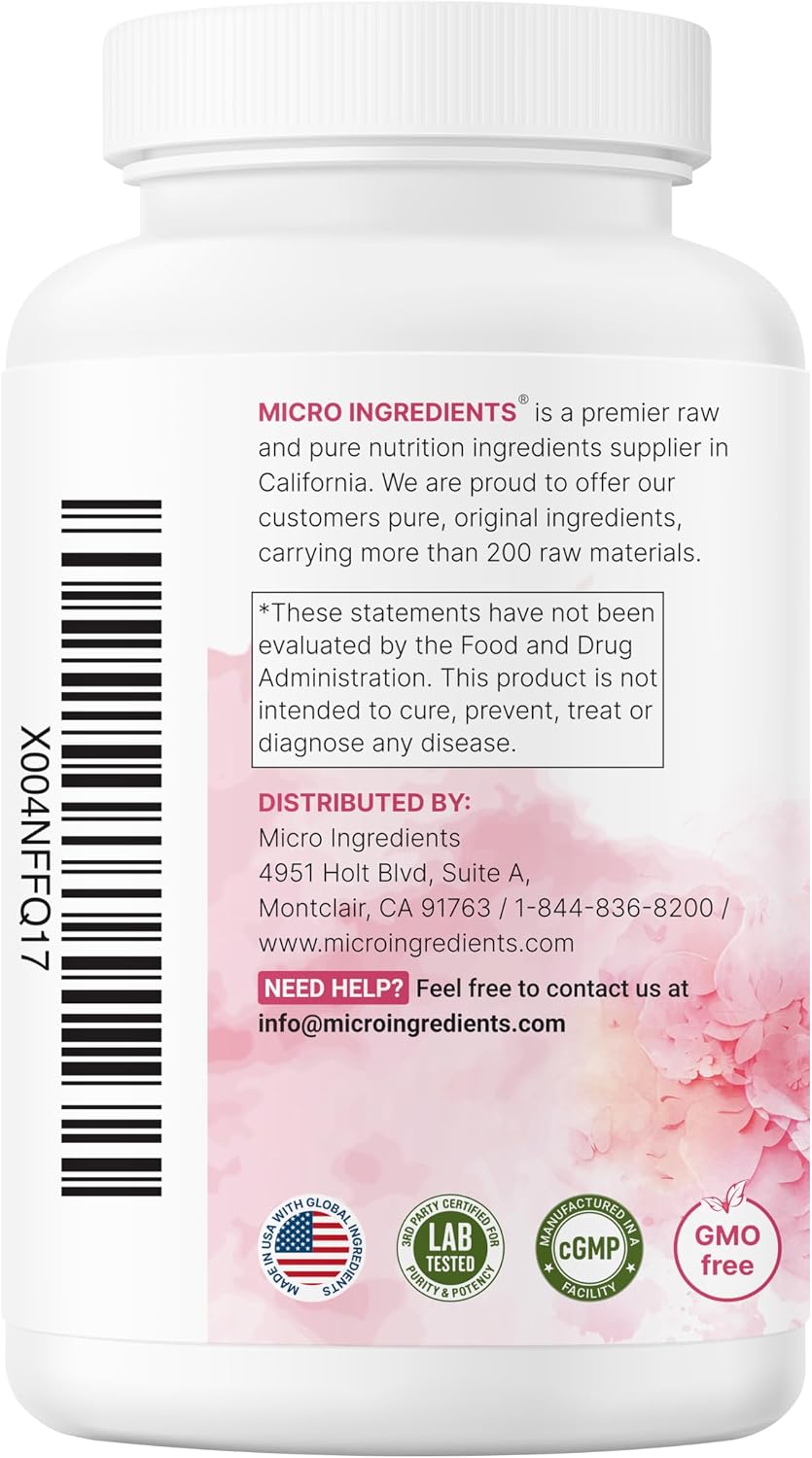 Myo-Inositol & D-Chiro Inositol 2,050mg - 240 Veggie Capsules + Vitamin C, Folate, DIM, & CoQ10 - Inositol Supplement for Women - 40:1 Ratio - Hormonal Balance & Ovarian Support - Filler Free