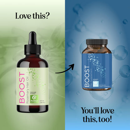 Volumizing Rosemary Hair Oil Serum - Moisturizing Scalp and Hair Oil for Men & Women Infused with Amla Black Castor Pumpkin Argan & Jojoba - Lightweight Hydrating Vegan & Color Safe (Rosemary Scent)