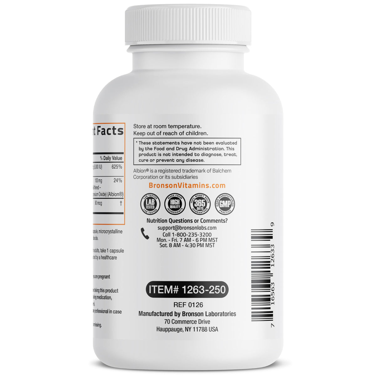 Bronson Vitamin K2+D3 Magnesium Glycinate Supplement, 60 Capsules - 3-in-1 Bone & Heart Health Support Formula, Non-GMO, Gluten Free, Soy Free