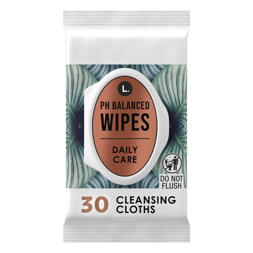 L. pH Balanced Wipes - Fragrance Free, 30 ct